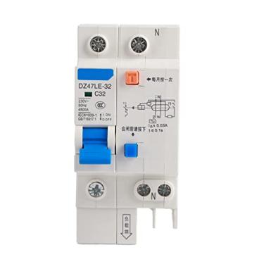 Imagem de Interruptor Miniatura RCCB DZ47LE 32 1p N C32 Disjuntor de Corrente RCCB 30mA 230V Caixa de Distribuição 4kA Capacidade de Interrupção 230V Disjuntores RCCB