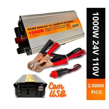 Imagem de Lucky Inversor 1000W Conversor Entrada 24V Saida 110V