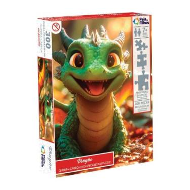 Imagem de Quebra-Cabeça em Família - Dragão 300 Peças Pais e Filhos - 793400-1