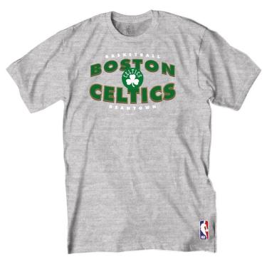 Imagem de Camiseta NBA Celtics Nicktown N0178 - Plus Size - Cinza-Masculino