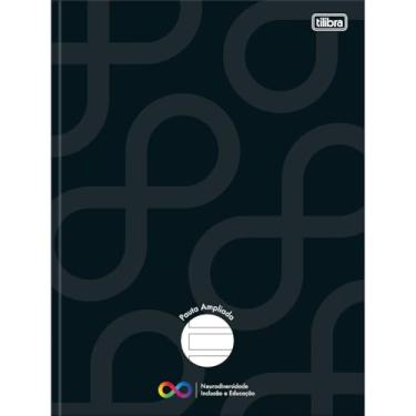 Imagem de Tilibra - Caderno Pauta Ampliada Brochura Capa Dura Tilibra Neuro 48 Folhas - Preto
