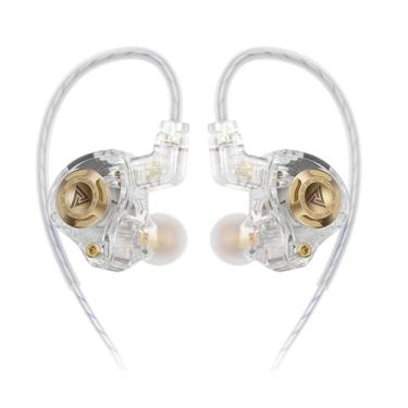 Imagem de Yeabomy Qkz Ak6 Lucky in Ear Monitor, fones de ouvido HiFi com fio, som sintonizável, fones de ouvido para jogos com interruptor de ajuste de 3 níveis, cabo destacável para chamadas de vídeo e jogos