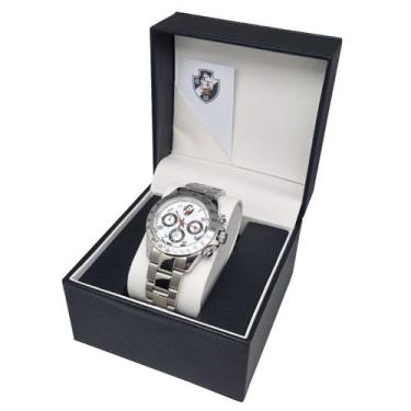 Imagem de Relógio Vasco da Gama Oficial Masculino Aço Inox Cronógrafo VAS0152