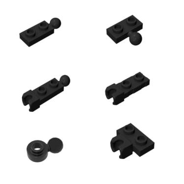 Imagem de 100 Piece Classic Building Plate Bulk, 1x2 with Ball End and Friction End Socket on Ends Compatible with Lego Parts and Pieces