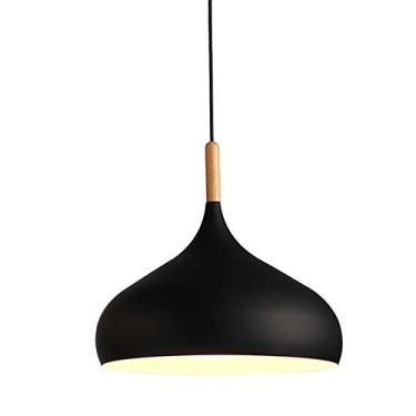 Imagem de CHENKUI Abajur fresco e metálico balcão de bar lustre macaron cor estilo industrial restaurante luz pendente madeira maciça - luminárias suspensas de teto E27/E26 base para loft cozinha cafeteria