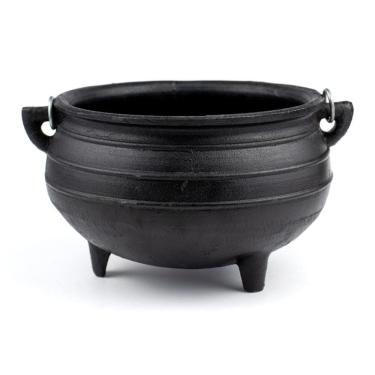 Imagem de Caldeirão Wicca da Bruxa de Ferro Tripé Alça N.4 1,6 Litros