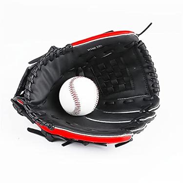 Imagem de Luva de beisebol mulher luvas de beisebol homens meninos luva de beisebol Catcher prática mão adultos equipamento roupa desportiva luvas e luvas de beisebol (cor: 11 polegadas)