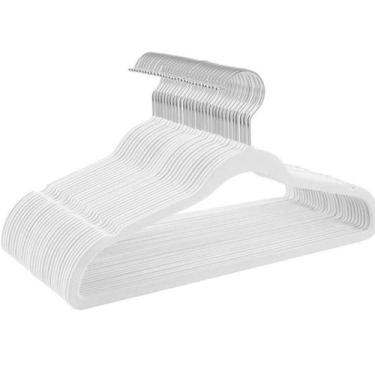 Imagem de Kit 10 Cabides De Veludo Slim Antideslizante Ultrafinos - Mazzilli, Br