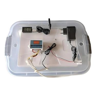 Imagem de Chocadeira Compacta Bivolt Para 30 Ovos Galinha Com 1 Resistência Reserva Mais 1 Termo Higrômetro