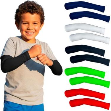 Imagem de Par Manguito Infantil Menino Menina Sport Fasty Proteção Solar Uv Com 