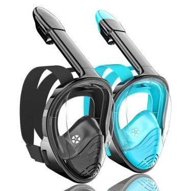 Imagem de Máscara de snorkel QingSong Full Face para adultos com suporte de câme