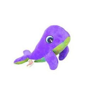 Imagem de Brinquedo de Pelúcia Baleia Roxa Pet para Cachorro Mordedor com Som Ap