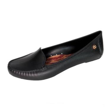 Imagem de Sandália feminina MOCASSIM BASIC Miss Miss 50002, Preto, 35