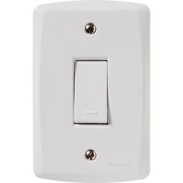 Imagem de Conjunto 4x2 com 1 Interruptor Simples 10 A 250 V Tramontina Lux2 Branco 120 unidades