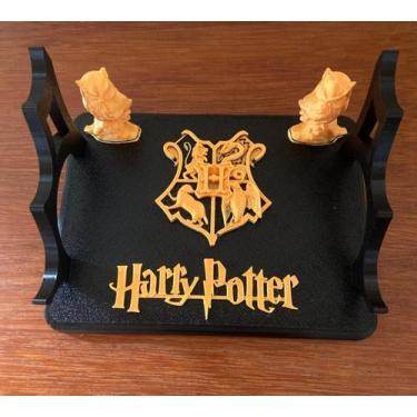 Imagem de Suporte Expositor Para 3 Varinhas Mágicas Impressão 3D - Genérica, Det