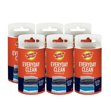 Imagem de Scotch-Brite Refil de rolo de fiapos Everyday Clean, 6 refis de rolos, 420 folhas brancas