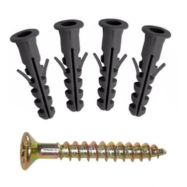 Imagem de Kit 2 Sacos Com Parafusos Com Buchas Tipos 05 06 08 10 8Mm