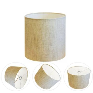 Imagem de Cúpula Abajur Cilíndrica Cp-7010 ø25x25cm Rustico Bege