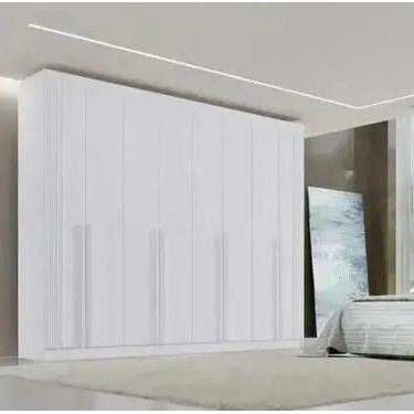 Imagem de Guarda Roupas Casal Daymond 8Pts Ripado 100 MDF DDoro Móveis D Doro Mó