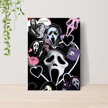 Imagem de Genérico, Quadro Ghost Face Panico Terror A4 | Placa MDF 18