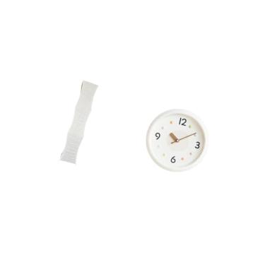 Imagem de Fenteer Abajur Moderno para Sala de Estar com Relógio de Parede de Números Grandes E Discretos, Luminária Decorativa para Casa, Escritório Ou Sala de Estudos.