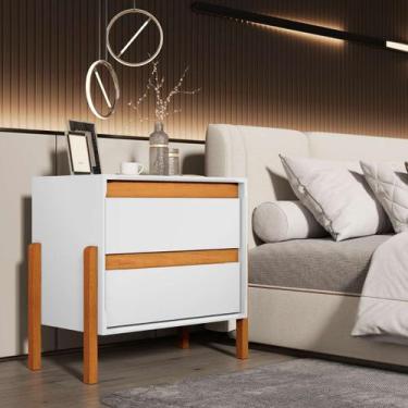 Imagem de Mesa De Cabeceira Lateral Quarto Sala Retangular Sofisticada 100 MDF -