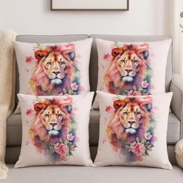 Imagem de Kit 4 Capa Almofada Decorativa Simples Basica Sofa Poltrona Cama Estam