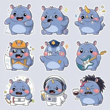 Imagem de Adesivo Kawai Infantil Decorativo para Quarto e Cadernos com Emojis Animais Frutas e Personagens Fofos 40x40cm