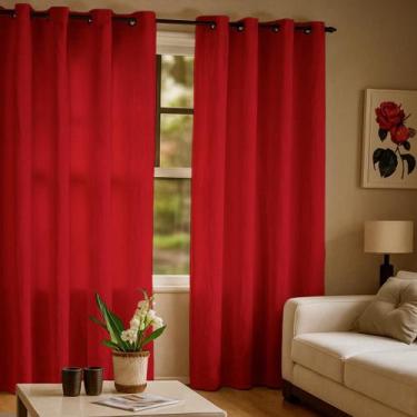 Imagem de Cortina Para Varão Tecido Rustico 2,60x3,40 Grande de Sala Quarto - Ar