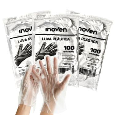 Imagem de Luva Plástica Descartável Transparente 3000 Unidades (30 pacotes C/ 100 unidades)
