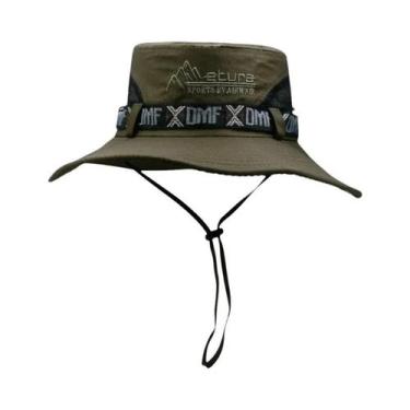 Imagem de Chapéu Balde de Aba Larga Masculino - Proteção UV, Ideal para Pesca, P