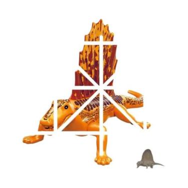 Imagem de Blocos De Montar De Dinossauros Jurássicos: Velociraptor, Triceratops,