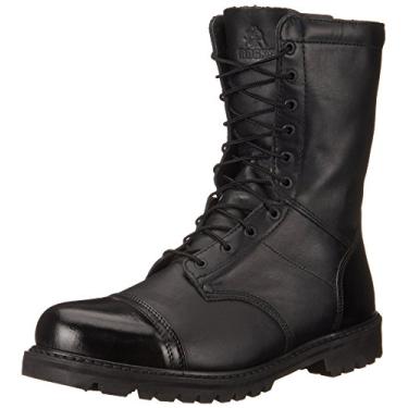 Imagem de ROCKY Bota de salto impermeável com zíper lateral isolado 200G, Preto, 15 Wide