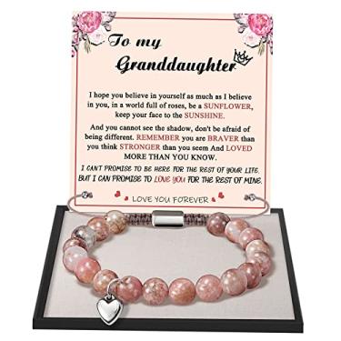 Imagem de Btysun Presentes para mãe da filha, dia das mães, pulseiras com contas para mulheres, adolescentes, berloques, ajustáveis, presentes de formatura de aniversário, para ela, namorada, irmã, joia de Natal, Metal, Sem pedras preciosas