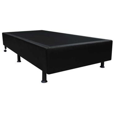 Imagem de Base Para Cama Solteiro 88x188cm Liz S05 Sintético Preto - Mpozenato