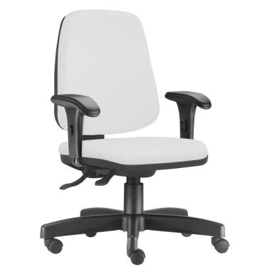 Imagem de Cadeira Job L02 Diretor Executiva Couro Sintético Branco
