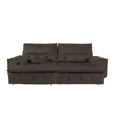 Imagem de Sofá Fusion 3.00m Elétrico Com Usb E Vibro Massagem - Marrom