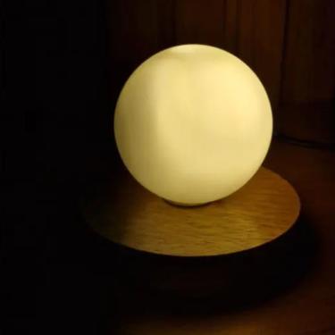 Imagem de Luminária Moon Lampada Madeira Natural