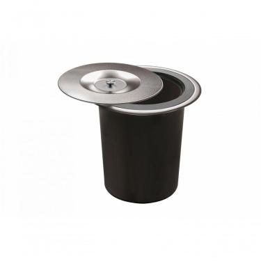 Imagem de Lixeira De Embutir 5l Inox Acetinado Com Balde Plástico - Debacco