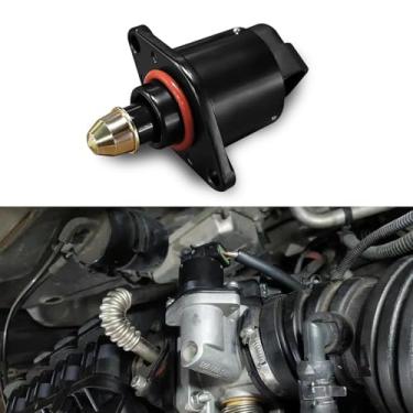 Imagem de HQRNYP Válvula de controle de velocidade de marcha lenta do carro, válvula de controle de ar de marcha lenta, motor de passo do acelerador para operação estável do motor, acessórios de reparo