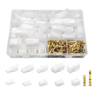 Imagem de ZNDAW Kit de conectores de fio elétrico 432 peças, 2,8 mm, 2, 3, 4, 6, 9 pinos, macho e fêmea, terminais de plugue de soquete macho e fêmea, conector de terminais de fio de crimpagem para motocicleta