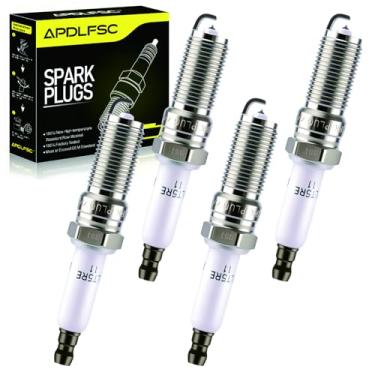 Imagem de Pacote com 4 velas de ignição Iridium 91418 ILTR5E11 compatível com Chevrolet Malibu/Cobalt/Colorado, GMC Canyon, Pontiac G5/G6/Solstice/Grand Am, Saturn Sky/Vue, Isuzu etc. Modelos L4, substitui