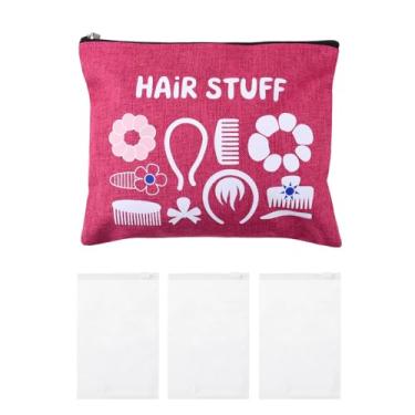 Imagem de Sudaporn Bolsa organizadora de maquiagem bolsa organizadora de viagem para mulheres, meninas, viagens, higiene pessoal, organizador de cosméticos para bolsa, Enchimento de cabelo, Portátil