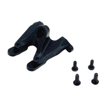 Imagem de KiBcsLic Suporte da asa traseira para RC 1:24, peça de reposição para montagem em miniatura, acessório DIY, peça sobressalente de metal para upgrade, Preto