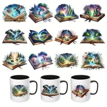 Imagem de F02C18K01 UV DTF Cup Wraps Winter UV DTF Transfer Adesivo à prova d'água para copos de vidro, móveis, artesanato, faça você mesmo, adesivos de transferência para garrafa de água DIY, decalque para