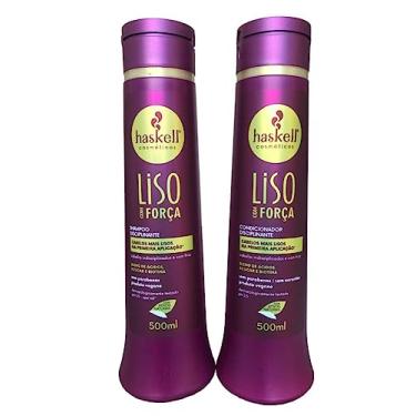 Imagem de Kit Haskell Liso com Força Shampoo 500ML + 1 Condicionador 500ML
