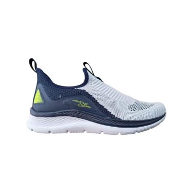 Imagem de Tênis Branco Masculino Adrun Extra Leve Calce Fácil Academia-Masculino