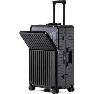 Imagem de Mala, bolsa de transporte, mala com porta USB para carregamento, roda giratória, travada, leve, ultraleve, pequena, rodízio duplo, viagem, viagem de negócios, (cor: D, tamanho: 50,8 cm), a (E 26LL/A,