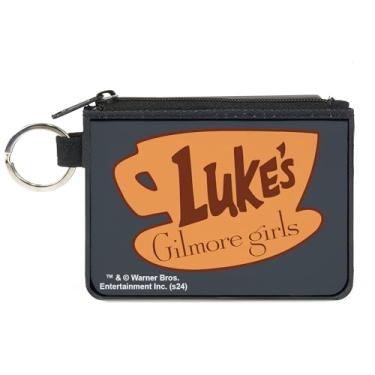 Imagem de Buckle-Down Carteira Warner Bros. Entertainment Inc. Zip Around Wallet, Gilmore Girls Lukes Coffee Cup Icon Gray Browns, lona, Preto, XP