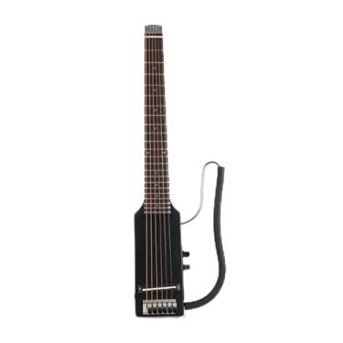 Imagem de Guitarra Elétrica De Viagem Ultracurta Sem Cabeça Silenciosa Portátil Maple Body Escala De Jacarandá Guitarra Elétrica Sem Cabeça (Color : 02)